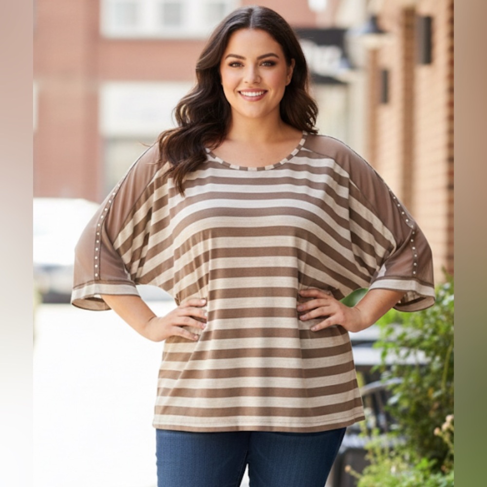French Laundry Striped Blouse Size 18/20